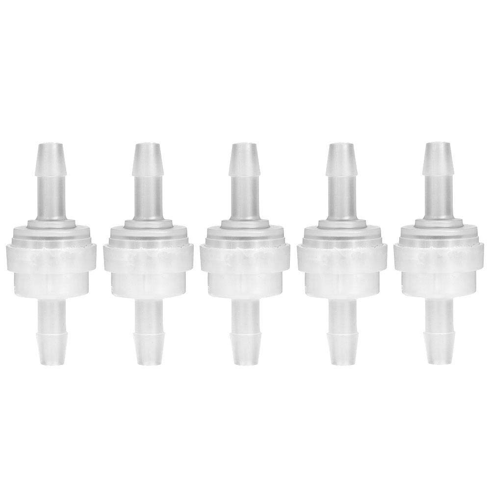 Nimoa Check valve-5PCS Plastic Check Valve Check Valve for Water Treatment(5mm)