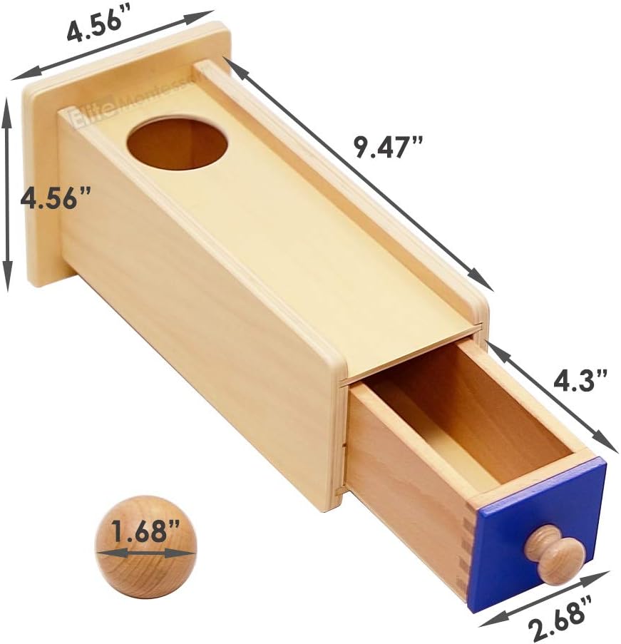 Elite Montessori Object - Caja de permanencia con cajón ...
