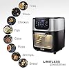 Princess-Air-Fryer-Oven-182075-1700-watt-11-Litre-10-Cook-Presets-Digital-Display-Accessories-exclusive Princess Air Fryer Oven Deluxe, 11 Litre, 1800 watt, 10 Cook Presets, Rotating Basket and Rotisserie Skewer, Digital…