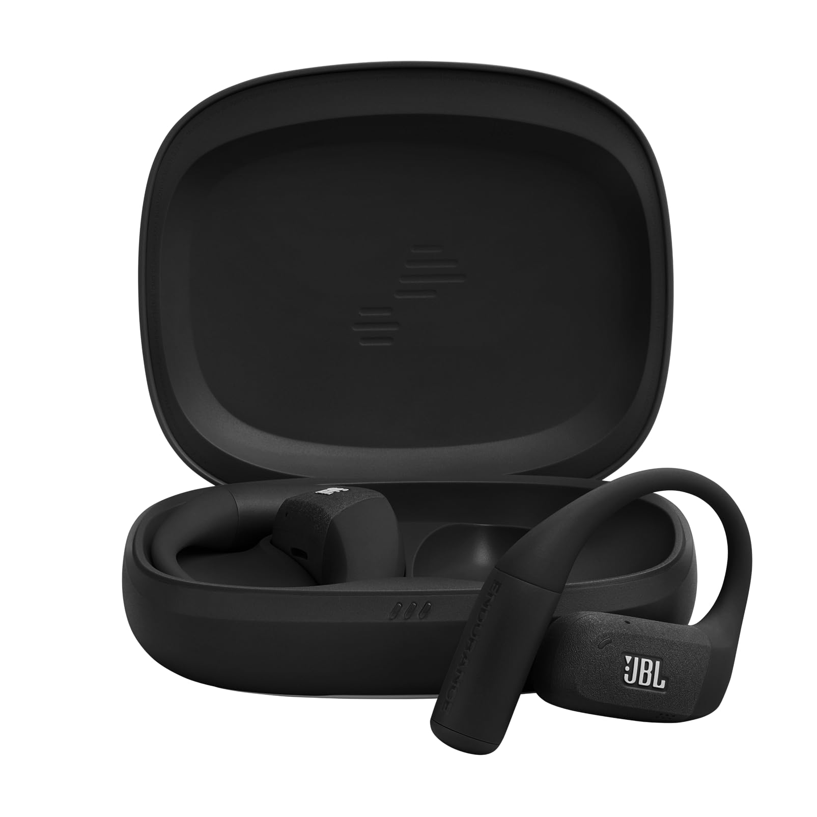 JBL Endurance Zone kabellose Open-Ear Sport-Kopfhörer mit Ohrbügel-Design, JBL OpenSound-Technologie, 32 Stunden Spielzeit, IP68 wasserdicht, Google Finder, JBL Headphones App, Schwarz/Grau
