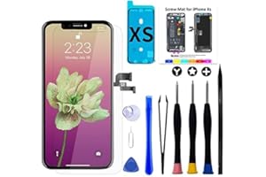 Brinonac for iPhone Xs Screen Replacement Kit, 5.8" Full HD Retina COF LCD DisplayTouch Screen Digitizer Assembly Set with Re