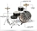 Pulse 3-Piece Deluxe Junior Drum Set Black
