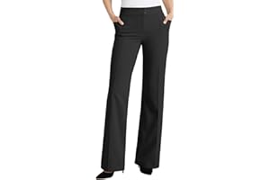 SEMARO Womens High Waist Dress Pants Business Casual Work Office Pants Wide Leg Stretchy Lounge Trousers