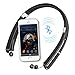 Bluetooth Headphones EMAL Foldable Bluetooth Headset with Mic and Retractable Earbuds Wireless Neckband Earphones for IOS, Android &Other Bluetooth Enabled Devices