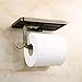 Beelee Wholesale and Retail Antique Carving Toilet Roll Paper Rack wiht Phone Shelf Wall Mounted Bathroom Paper Holder and Hook
