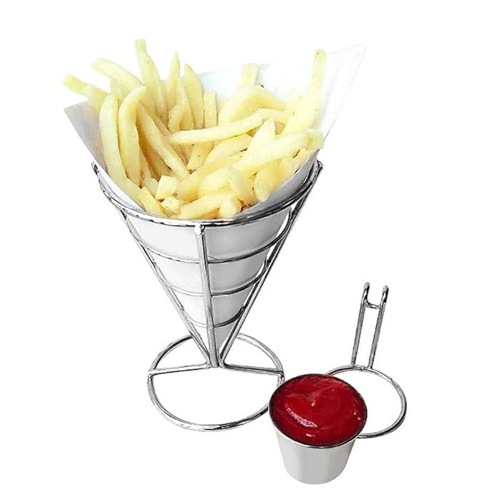 Buy Wifehelper Plating French Fries Stand Buffet Cone Snacks Display