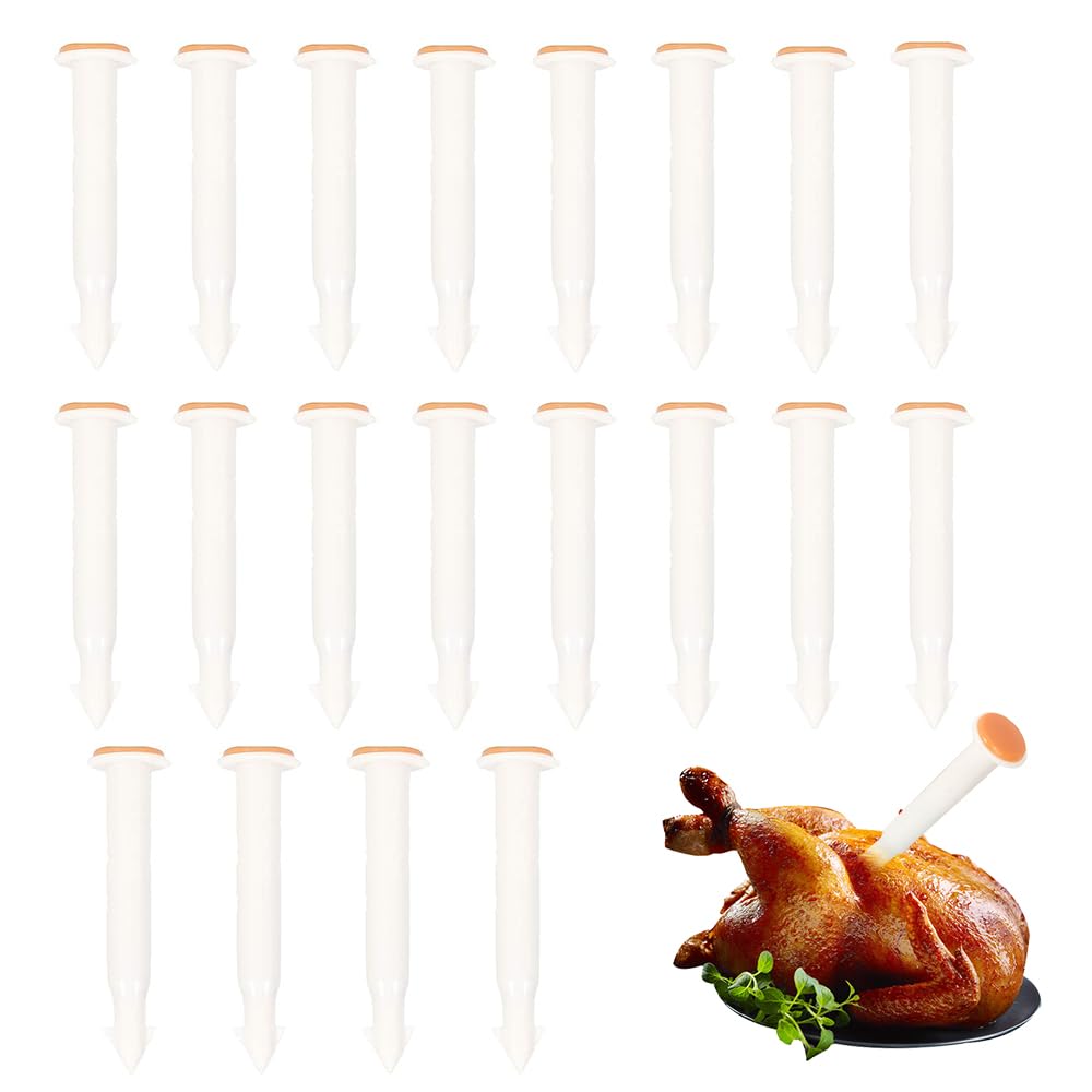 20Pcs Turkey Timer, Poultry Thermometer Cooking Thermometer Roasted Chicken Temperature Meter for Oven Cooking Poultry Turkey Chicken Meat Beef