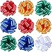 Bememo 10 Pieces 9 Inch Gift Pull Bows Wrap Bow Ribbon for Bows, Gift Wrapping and Decoration (Color Set 1)