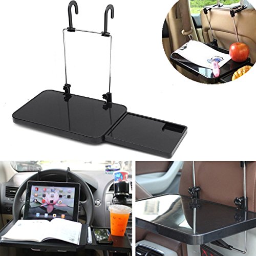 Caveen Auto Tray, Eating/Laptop Steering Wheel Desk & Cup Holder Car/Truck Table Laptop Notebook Desk Table Car Dining Food Drink Desk Cup Holder