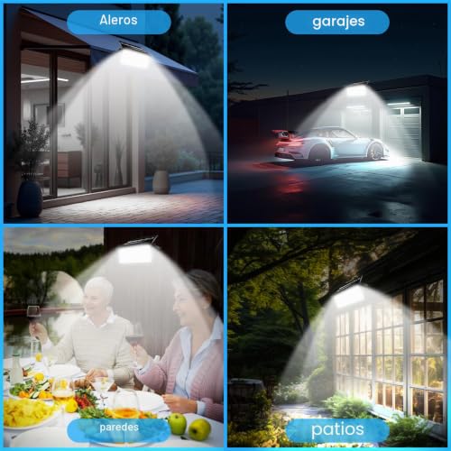 CREATESTAR Outdoor Solar Spotlight 100W, Super Bright Outdoor Solar Light with Remote Control, IP65 Waterproof Solar Lamps for Garden, Patio, Garage