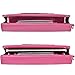 caseen ViVi Womens Smartphone Wallet Clutch Wristlet Case (Pink/Black) for Apple iPhone 6 5S 5C 5 4S 4, Samsung Galaxy S5 S4 S3, Google Nexus 5, LG G2, HTC One M7, Sony Xperia Z3 Compact / Z, Moto X, Moto G, Droid Razr [Up to 5.75 x 3.1 Inch Cellphone] Medium Size