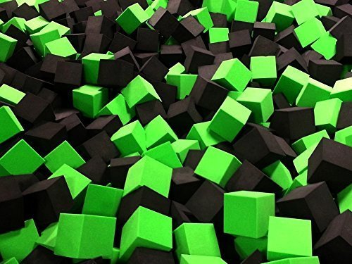 image for Isellfoam Foam Pit Cubes/Blocks 500 pcs. (Lime Green) 6
