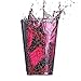 WDF 100pcs 12OZ Silver Cups,Disposable Premium Wedding Silver Glitter Plastic Cups for Party