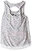 Beautees Girls' Sleeveless Tank Top with Lace Hem and Necklace