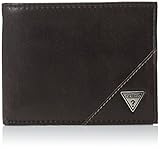 Guess Men's Belmont Pass Case Wallet with Removable Card Case, Brown, One Size