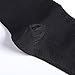 2 Pairs Open Toe Knee Length Zipper Compression Socks 15-20 mmHg Support 3 SizeblackXXL