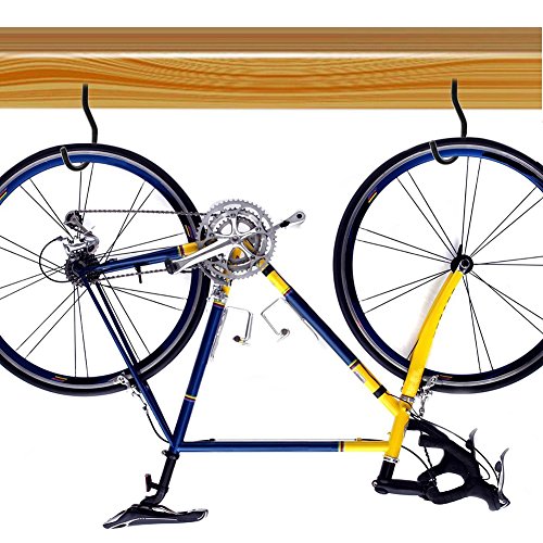 Dirza Bike Hooks Bike Rack Hanger for Garage Wall Ceiling Storage - Soft Coating Set of 8