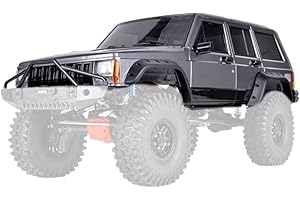 RCJUMPANT 1/10 RC Crawler Hard Body Shell Kit - 313mm Wheelbase Cherokee Body for Axial SCX10, SCX10 II 90046, 90047 & TRX4 Kits (Grey)