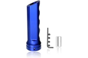 Fogfar 1 PC Handbrake Cover, Auto Car Aluminum HandBrake Cover, Manual Handle Protector, Handbrake Handle Modification Set (Blue)