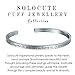 Solocute Mothers Day Sterling Silver Bangle Bracelet Engraved If You Can Imagine It,You Can Achieve It.If You Can Dream It,You Can Become It Inspirational Jewelry, Womens Cuff Bracelets