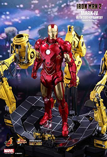Hot Toys HT Cosbaby Original Iron Man 2 Tony Stark Mark IV 4 Suit-up Gantry 2.0 1/6th Scale Exclusive Collectible Set Figures Movies Avengers 3 Infinity War Marvel Disney Comics MMS462D22