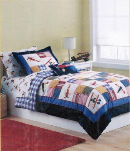 Amazon Com Cannon Kids Twin Comforter Set Airplane Home Kitchen