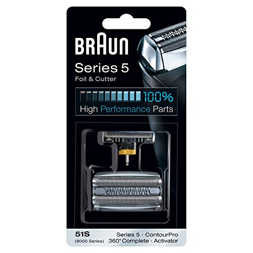 Braun 51S Series 5 Electric Shaver Replacement Foil & Cassette Cartridge - Silver