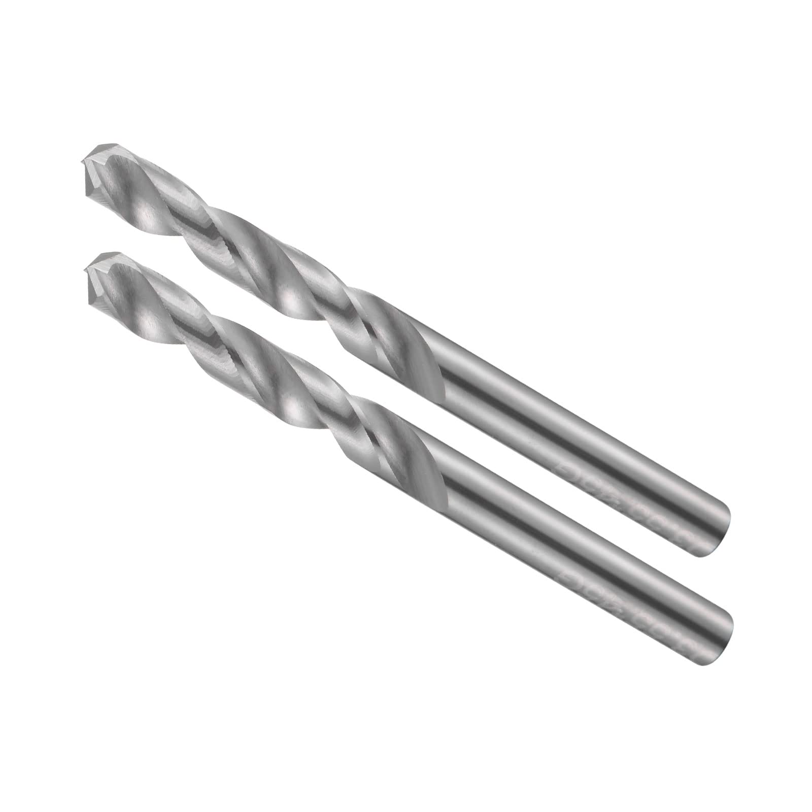 CoCud Solid Carbide Drill Bits, 3.55mm Diameter, K35 Tungsten Carbide Precision Short Length Twist Drill Bits - (Applications: for Stainless Steel Alloy Metal), 2-Pieces — image 1
