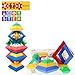 ETI Toys, STEM Learning, 30 Piece Stackem Pyramid. Build Tree, Owl, Lighthouse, Endless Designs. 100 Percent Safe, Fun, Creative Skills Development. Gift, Toy for 3, 4, 5 Year Old Boys and Girls
