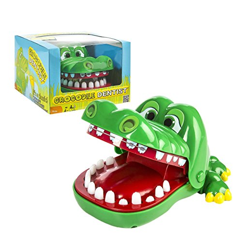 Crocodile Dentist - A Grouchy Friend with a Grievous Toothache - 1 to 4 Players - Ages 4 and Up