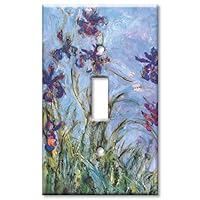 Art Plates - Monet: Irises Switch Plate - Single Toggle