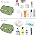 Aeman Hanging Travel Toiletry Bag Portable Foldable Cosmetic Make up Bag for Women & Men Shaving Dopp Kit Organizer Bag, 9.64 x 3.14 x 6.29 Inch (Army Green)