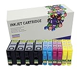 Hi ink Compatible Ink Cartridge Replacement For Epson T127 Extra High Yield (10 Pack)