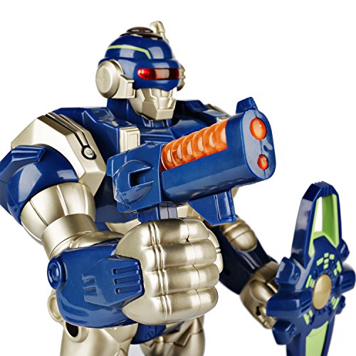 Happkid Remote Control Robot, Electronic Robots for Kids Real Walking Robot with Detachable Weapon and Realistic Sounds