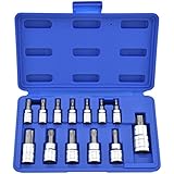 Neiko® 10073A Tamper Proof Torx Bit Socket Set, T8 - T60, S2 Steel | 13-Piece Set