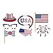 Tinksky 26pcs Photo Booth Props Kit for 4th of July Independence Day Party Decorations