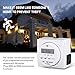 VIVOSUN 7 Day Programmable Digital Timer, UL Listed Heavy Duty Plug-in Outlet Timer, 115V 15A for Lamp, Heater, Humidifiers, Aquarium, and Other Indoor Devices White