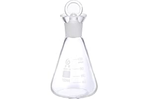 Mipcase 1pc Flask Science Beakers Lab Beakers Narrow Mouth Erlenmeyer Laboratory Graduated Cylinder Lab Equipment Lab Conical Bottle White Outfit Glass Scale Party Supplies Student Use