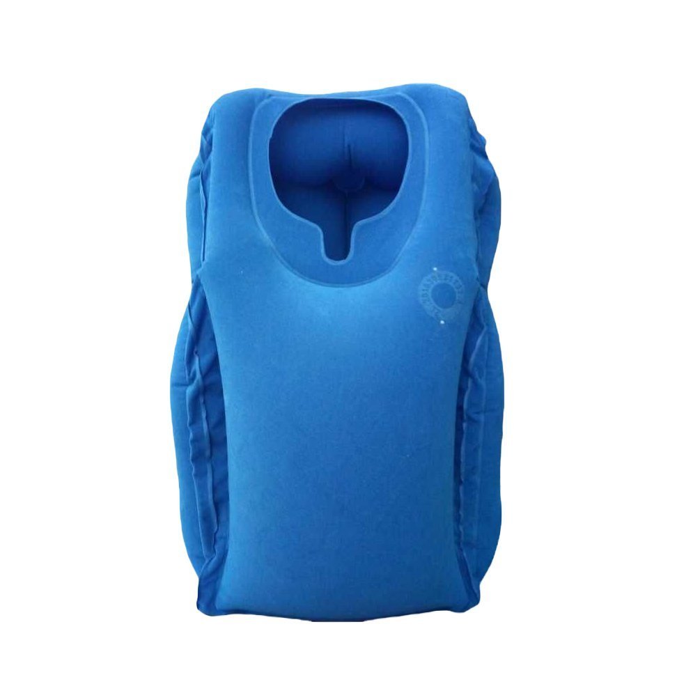 Hughapy Travel Pillow Inflatable Pillows Air Soft Cushion Trip Portable Multifunctional Pillow Nap Time Lie Prone on the Pillow (11.8