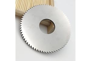 KLOT Solid Carbide Saw Blade Slitting Slotting 80mm(Diameter) X0.3-5mm(Thickness) X22mm(Arbor) 72Teeth Circular… (80 * 0.6)