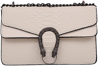 Windwelle Korean Version Ladies Mini Chain Handbag Small Square Bag Shoulder Messenger Bag (Beige- L)