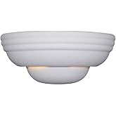 Designers Fountain Value Wall Sconce Light, 5.5 Inch Lighting Fixture for Bedroom, Bathroom and Entryway, White, 6030-WH