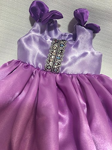 Fits 16" 17" 18" Cabbage Patch Kids Doll Clothes Princess Purple Gown Dress Handmade NO DOLL