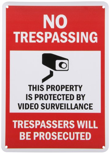 Smartsign plastic sign, legend "no trespassing - v…