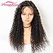 Persephone Pre Plucked 360 Lace Frontal Wig 150 Density Curly Brazilian Remy Full 360 Lace Human Hair Wigs with Baby Hair 360 Wig Human Hair for Black Women 16 Inch Natural Color