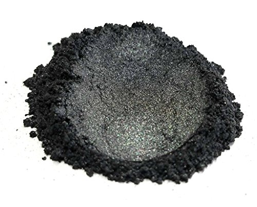 Eye Candy Pearls 50gr Samurai Black Mica Powder Pigments (Resin, Paint, Epoxy, Soaps, Nail Polish, Liquid Wraps)