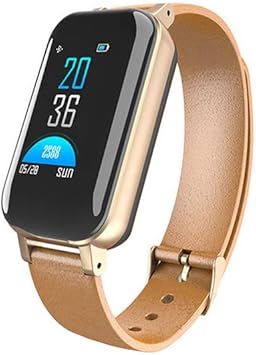 LOUQZN Smart Dual Headphone Fitness Bracelet T89 Heart Rate Sport ...