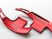Pinalloy Red Aluminum Steering Paddle Shifter Extension for Ford Mustang 15-17