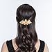 Jaciya 4 Pack Crystal Hair Barrette Mother's Day Gift Rhinestone Hair Clips French Barrette Flower Style Hair Pin Barrettes Spring Clip for Women, 4 Colors