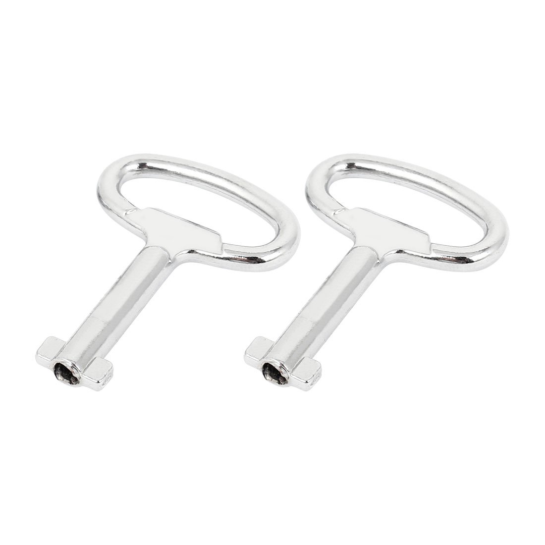 Sourcingmap Quarter Turn Lock Cabinet 4mm Hole Metal Double Barb Spanner Key 2 Pcs